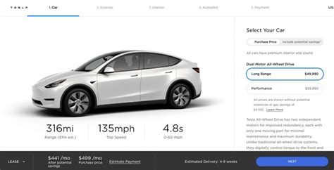 leasing af tesla model y